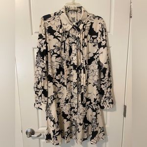 Zara printed shirt dress